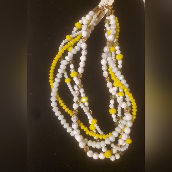 NWT Dillard's Twisted Multi Strand Beaded Necklace. - Picture 12 of 16